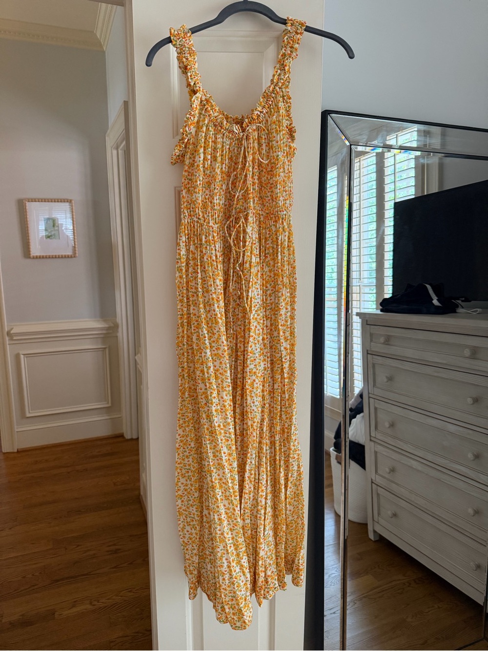 Doen Yellow Floral Maxi Dress